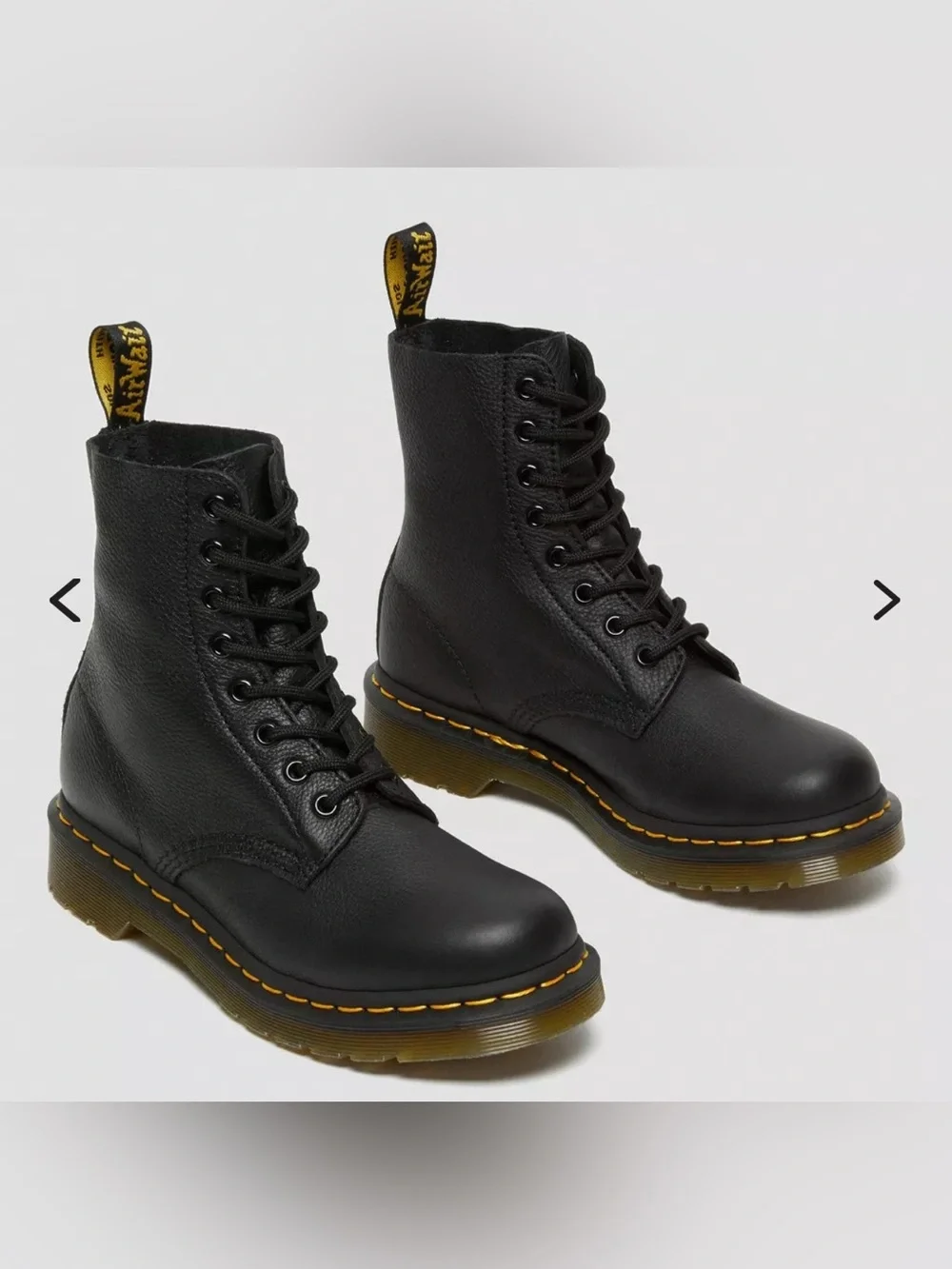 Dr Martens 1460 Slip Resistant Industrial Full Grain Black Leather NIB $190